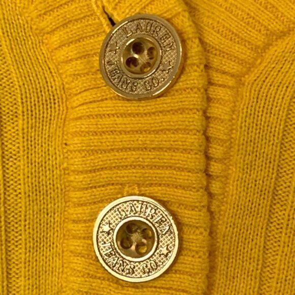 Lauren Jeans Company Ribbed V Neck Long Sleeve Sweater - Picture 3 of 8